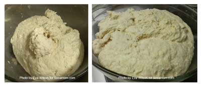 Dough should almost double in size.