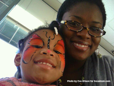 She really loves butterfly facepaint... really.