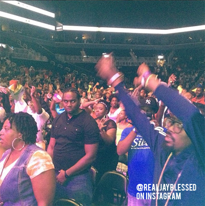 Beenie Man in the Crowd at Carnival Fever Show at Barclays Center Brooklyn