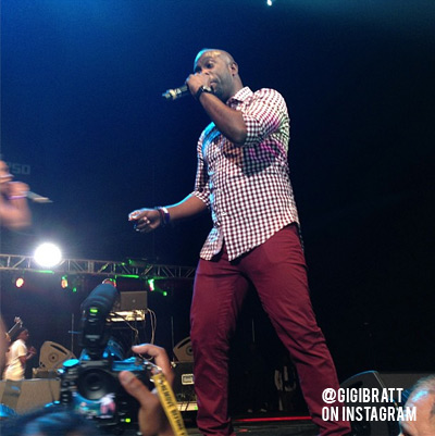 Bunji Garlin performing at the Barclays
