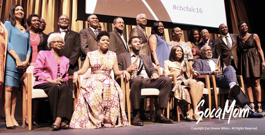 Group photo of honorees at 20th Annual Celebration of Leadership in the Fine Arts Awards Ceremony in Washington, DC in support of the Congressional Black Caucus Foundation, Inc.'s  Spouses Visual and Performing Arts Scholarship Fund. 