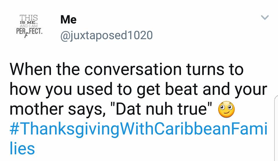 When Caribbean People Celebrate Thanksgiving...