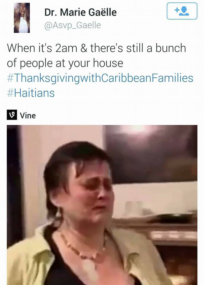 When Caribbean People Celebrate Thanksgiving...