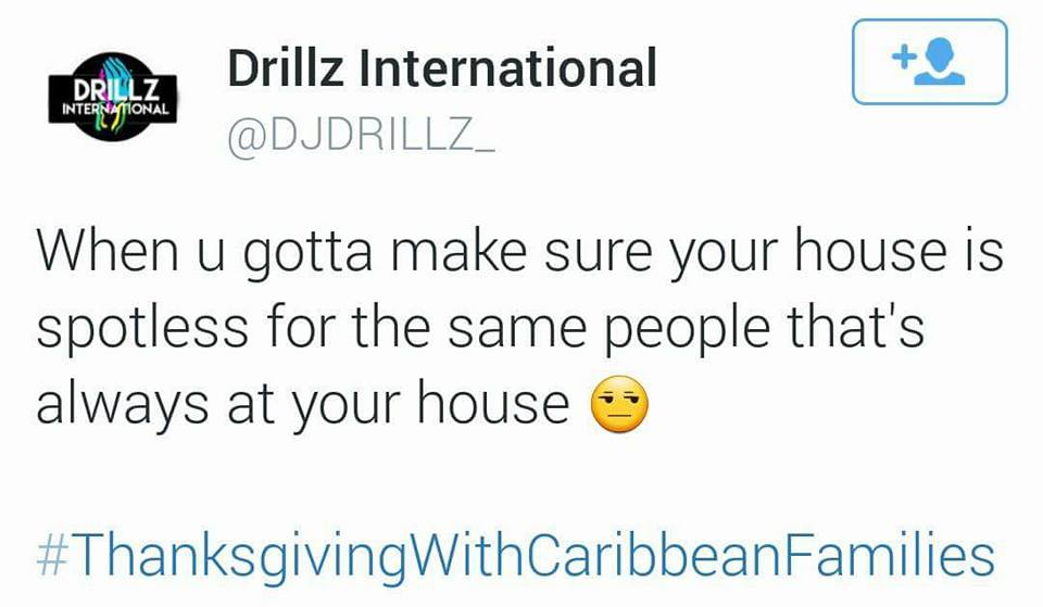 When Caribbean People Celebrate Thanksgiving...