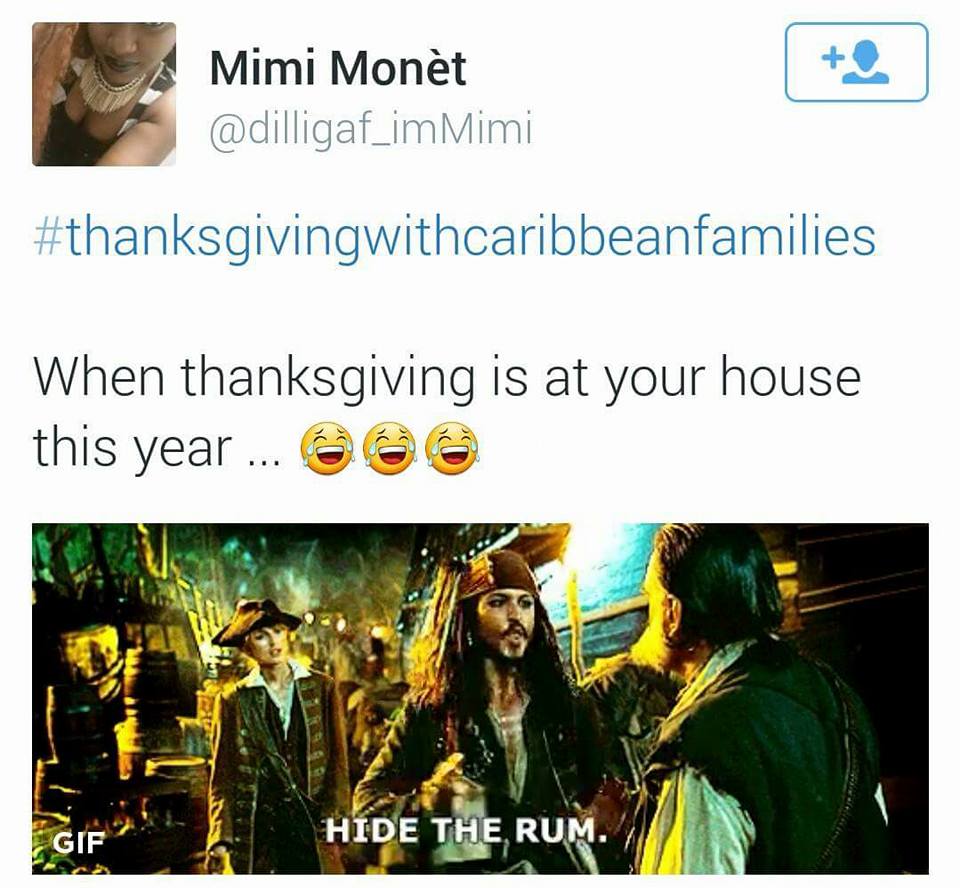 When Caribbean People Celebrate Thanksgiving...