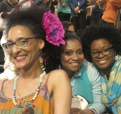 Carla Hall, our own Chef Cherry, and Eva at ABC's The Chew :: SocaMom.com