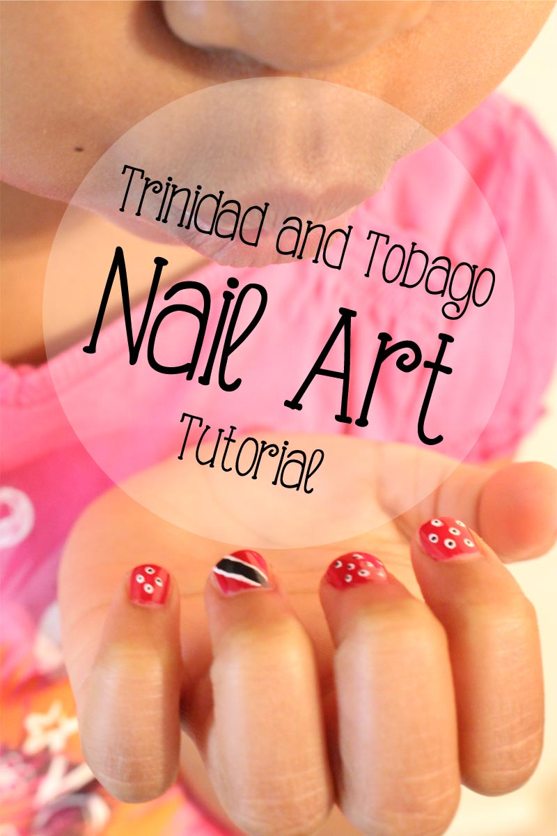 Trinidad Flag Nail Art Tutorial :: SocaMom.com