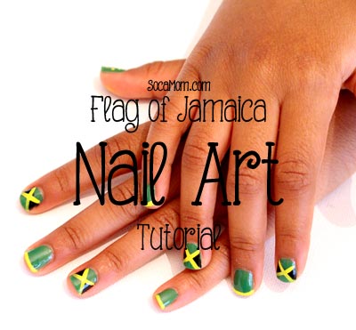 Jamaican Flag Nail Art for Kids - Socamom