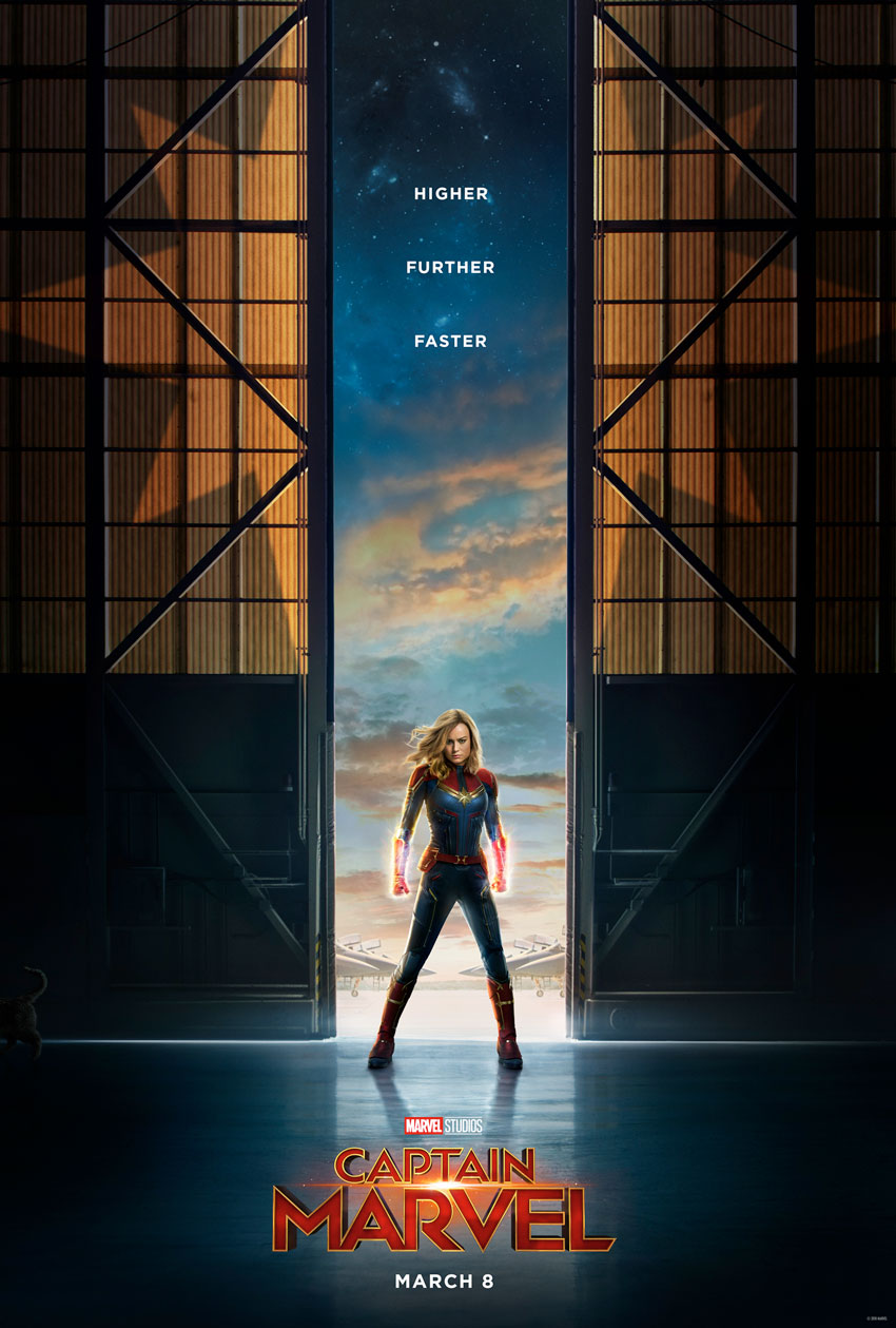 Brie Larson as Captain Marvel - Poster