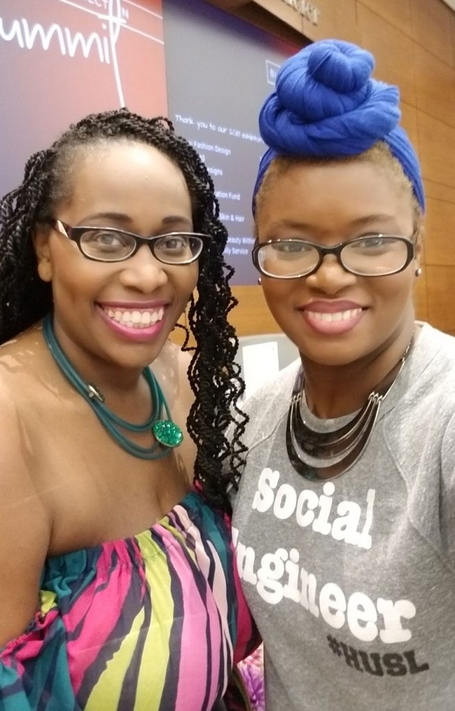 Tanya Hayles and I at her conference in Toronto in 2018, The Black Moms Connection Conference